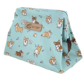 Corgi Puppy Large Cosmetic Bag