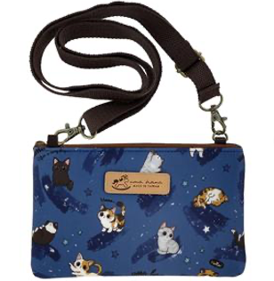 Cat Yoga Zipper Crossbody