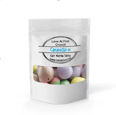 (No more samples, do not order)Crunch-N Family Size Salt Water Taffy Freeze Dried Candy Snack