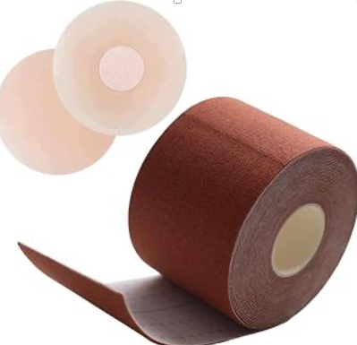 Boobytape for Breast Lift Plus Size, Boob Tape Breasts Lift Tape for Women, Invisible Adhesive Bra, Backless Bras for Women
