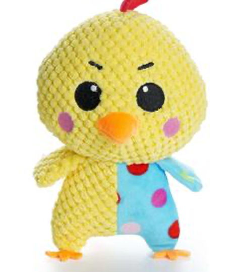 Nocciola Squeaky Chicken Dog Toy: Funny Stuffed Plush Dog Toy for Small Medium Dogs with Durable Soft Fabric, Puppy Chew Toy for Teething, Interactive Puppy Toy for Boredom and Calming Aid