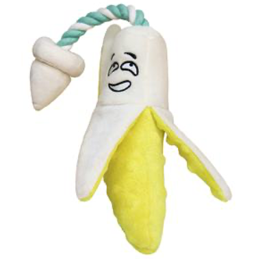 Nocciola Banana Crinkle Rope Toys, Dog Squeaky Toys Cute Plush Toys for Small -Large Dog|Pet Toys|Squeaky Toys